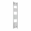 Fjord 1800 x 400mm Curved Chrome Thermostatic Touch Control Electric Heated Towel Rail