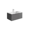 Reid 800mm LED Vanity Unit & Smooth White Basin - Matt Grey