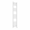 Bergen 1800 x 400mm Straight White Thermostatic Touch Control Electric Heated Towel Rail