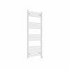 Bergen 1400 x 600mm Straight White Thermostatic Touch Control Electric Heated Towel Rail