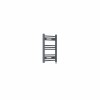 Bergen 600 x 400mm Straight Anthracite Prefilled Electric Heated Towel Rail