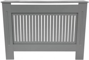 Radiator Cover Grey With Vertical Slats - 780mm