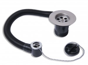 Bath Waste with Plastic Plug and Chain