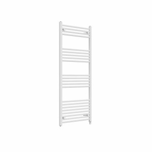 Bergen 1400 x 600mm Straight White Prefilled Electric Heated Towel Rail
