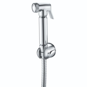 Douche Handset with Flexible Hose and Holder Chrome