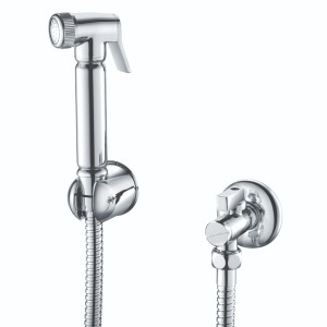 Douche Handset with Flexible Hose, Holder and Oulet Elbow Chrome