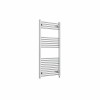 Bergen 1200 x 600mm Straight Chrome Prefilled Electric Heated Towel Rail