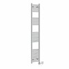 Bergen 1800 x 300mm Straight Chrome HEC Thermostatic Electric Heated Towel Rail