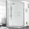 Aquariss 1200 x 900mm Offset Corner Entry Shower Enclosure - FREE Shower Tray & Waste