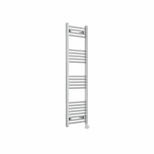 Bergen 1400 x 400mm Straight Chrome Thermostatic Touch Control Electric Heated Towel Rail