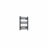 Bergen 600 x 500mm Straight Anthracite Prefilled Electric Heated Towel Rail