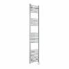 Fjord 1800 x 400mm Curved Chrome Thermostatic Wifi Control Electric Heated Towel Rail