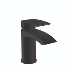 Flow Modern Mono Basin Mixer Tap Matt Black