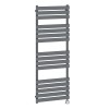 Juva 1600 x 600mm Sand Grey Flat Panel Electric Thermostatic Heated Designer Towel Rail