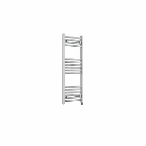 Fjord 1000 x 400mm Curved Chrome Prefilled Electric Heated Towel Rail