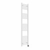 Bergen 1800 x 400mm Straight White Thermostatic Touch Control Wifi Electric Heated Towel Rail