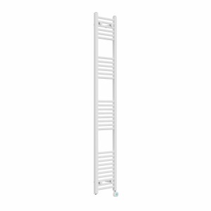 Bergen 1800 x 300mm Straight White Thermostatic Touch Control Wifi Electric Heated Towel Rail