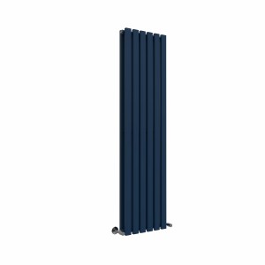 Lulea 1600 x 410mm Sapphire Blue Double Vertical Flat Panel Designer Radiator