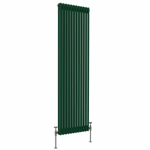 Bern 1800 x 560mm Moss Green Double Vertical Column Radiator