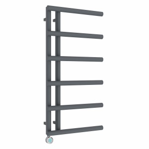 Alesund 988 x 500mm Anthracite Thermostatic Touch Control Electric Heated Heated Towel Rail