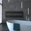 Carisa Mack Bath H 500 x 1500mm Anthracite Designer Aluminium Towel Rail