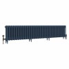 Classic  450 x 2080mm Farrow & Ball Hague Blue Triple Column Cast Iron Radiator - 33 Sections