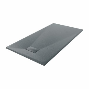 Terra - 1500x800mm Slate Effect Rectangle Shower Tray Anthracite