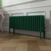 Bern 300 x 1010mm Traditional Moss Green Horizontal Four Column Radiator