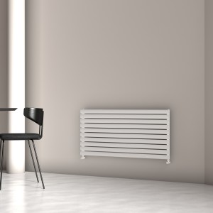 Carisa Tallis XL 590 x 1200mm White Designer Aluminium Radiator