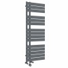 Kristiansund 1380 x 500mm Dual Fuel Anthracite Thermostatic Touch Control Electric Heated Towel Rail