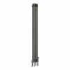 Bern 1800 x 200mm Traditional Raw Metal Triple Vertical Column Radiator
