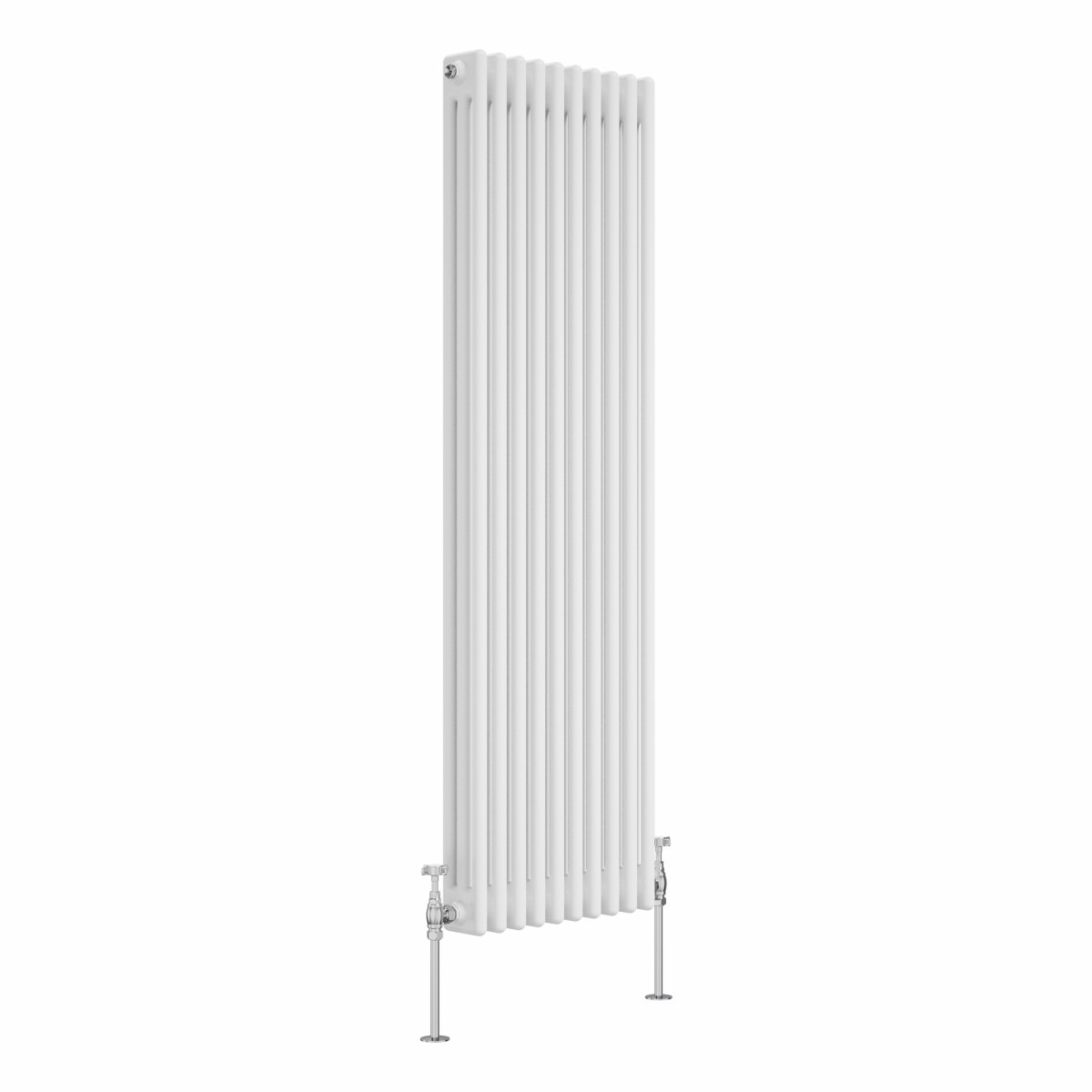 Bern 1500 x 470mm White Triple Column Vertical Traditional Radiator