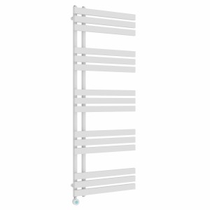 Koli 1600 x 600mm White Thermostatic Touch Control Wifi Electric Heated Towel Rail