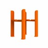 Bern Traditional Four Column Radiator Feet - Bright Orange