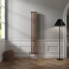 Bern 1800 x 290mm Black Copper Double Column Vertical Traditional Radiator