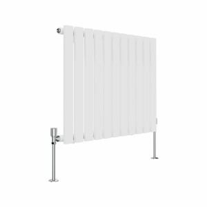 Lulea 600 x 760mm White Single Horizontal Flat Panel Radiator