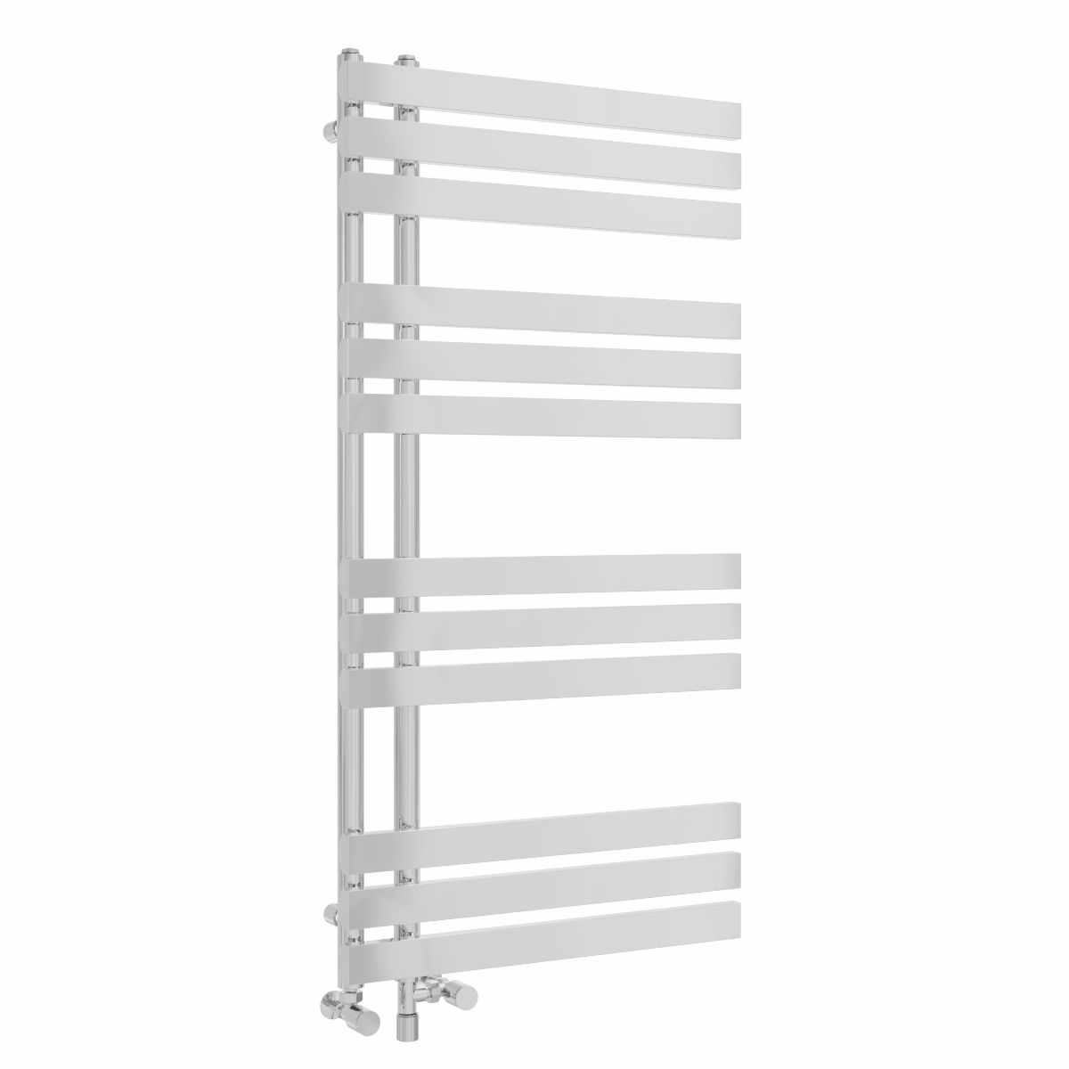 Koli 1200 x 600mm Dual Fuel Chrome Simple Electric Heated Towel Rail