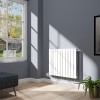 Karlstad 600 x 750mm White Flat Panel Horizontal Wifi Electric Radiator - 800W