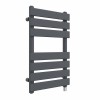 Juva 650 x 400mm Sand Grey Flat Panel Simple Electric Heated Towel Rail
