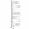 Kristiansund Round 1250 x 500mm Dual Fuel Chrome Thermostatic Touch Control Wifi Electric Heated Towel Rail