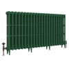 Classic  745 x 1398mm Farrow & Ball Duck Green Triple Column Cast Iron Radiator - 22 Sections