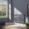 Karlstad 600 x 886mm Chrome Flat Panel Horizontal Wifi Electric Radiator - 1000W