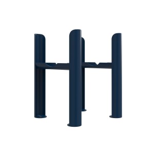 Bern Traditional Four Column Radiator Feet - Sapphire Blue