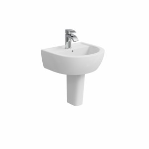 Cordoba 425mm 1 Tap-Hole Basin with Semi Pedestal
