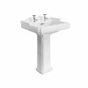 Abbey Traditional 590mm Basin with Full Pedestal