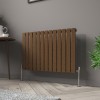 Karlstad 600 x 886mm Black Copper Single Horizontal Flat Panel Designer Radiator