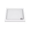 Kudos KStone - Anti-Slip 800 x 800mm Sqaure Shower Tray - White- KS80SR