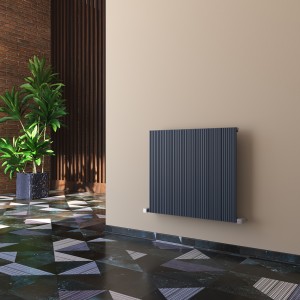 Carisa Monza 600 x 660mm Anthracite Designer Aluminium Radiator