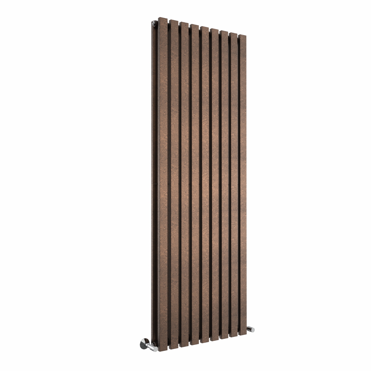 Lulea 1800 x 620mm Black Copper Double Vertical Flat Panel Designer Radiator