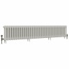 Classic  450 x 2204mm Porcelain White Triple Column Cast Iron Radiator - 35 Sections